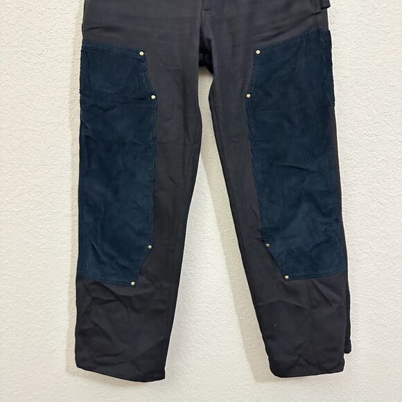 WONDERY Renee 2.0 Carpenter Pants Black High Rise Cargo Utility Cotton - Picture 7 of 15